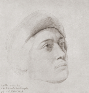 Eduard Wilhelm Pose (Zeichnung von Alfred Rethel)
