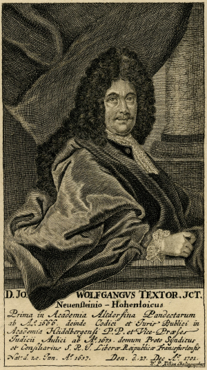 Johann Wolfgang Textor (1638-1701)