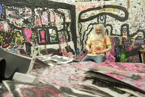 Max Weinberg in seinem Atelier