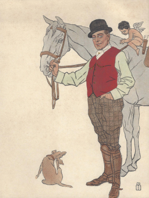 Erik Wirl (Karikatur von Emil Beithan, 1910)